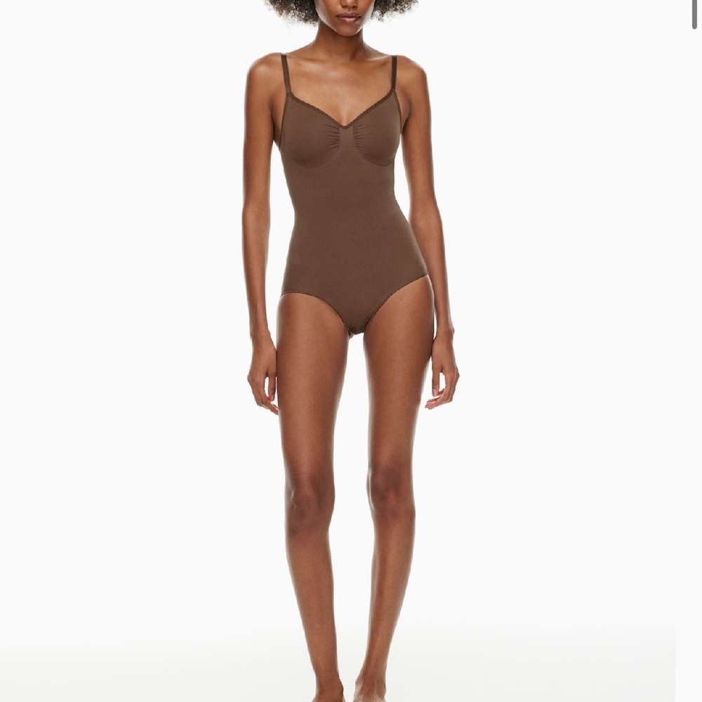Aritzia Brown Cocoa Bean Body Suit